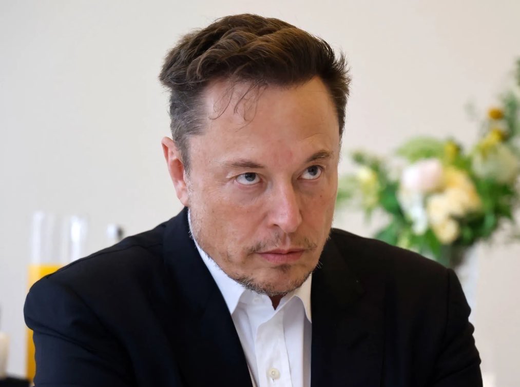 BRICSinfo's tweet photo. JUST IN: Elon Musk says "the bloodthirsty warmongers who push for a war that never ends" should "burn in hell." https://t.co/TDOpWaxSyL