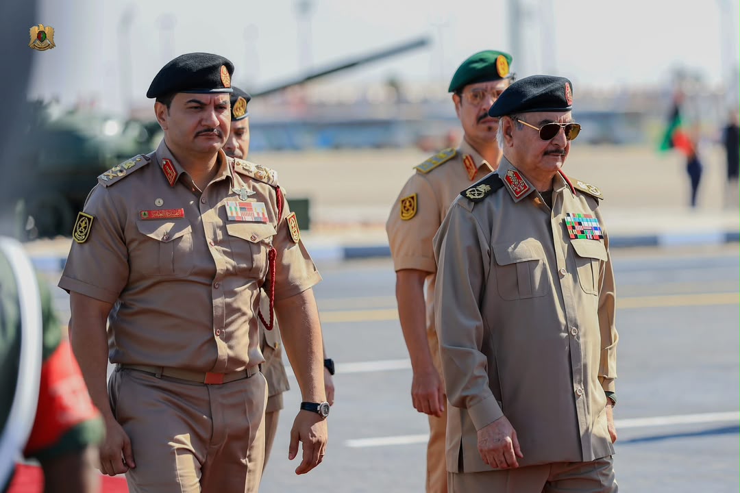 LibyaReview's tweet photo. #PHOTOS 

Libyan Army General Khalifa Haftar inaugurates the Military History Museum at the Khalifa Haftar Military City.

🟡 The inauguration ceremony was attended by Libyan Army Deputy Commander-in-Chief Lieutenant General Saddam Haftar, House of Representatives Speaker Al-Salihin Abdul Nabi, Prime Minister Osama Hammad, and Libya’s Development and Reconstruction Fund Director-General Belgassem Haftar, alongside senior military officials and foreign ambassadors.

🟡 The museum documents major chapters of Libya’s history, from the resistance against Italian colonial rule and the establishment of the Libyan state to the development of its armed forces and their military operations against terrorism.

🟡 Featuring modern interactive technology and simulation rooms described as the first of their kind in North Africa, the museum preserves historical records and military heritage for future generations.

🟡 The opening ceremony included documentary screenings chronicling the army’s battles against terrorism and commemorating personnel killed in those operations.

🟡 Field Marshal Haftar credited the sacrifices of military personnel with restoring security and stability, saying the museum would preserve their legacy and document their contributions to Libya’s security and reconstruction.
