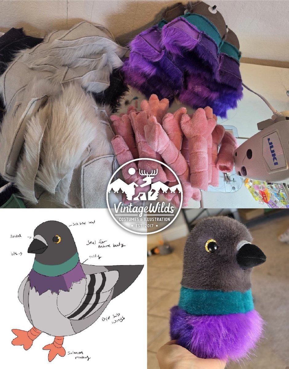 VintageWilds's tweet photo. We’ve gotten a lot of interest in our bird plushies recently!!
We’ve made chickens and ptarmigans, and are prototyping pigeons and geese as well 👀

What other birds would you like to see us make? 🐓🪶 https://t.co/fWoBgU2Ou4