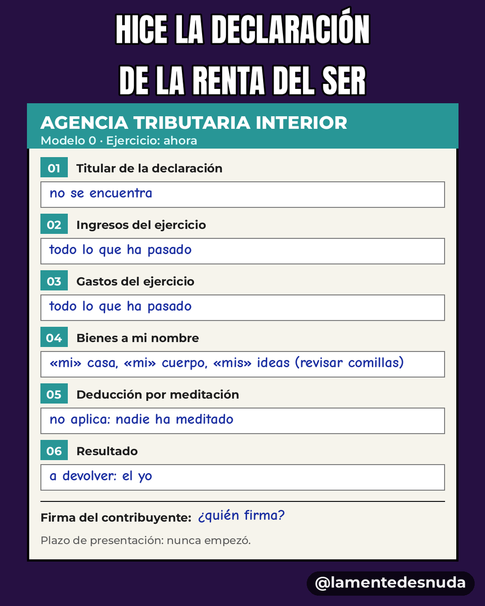 lamentedesnuda's tweet photo. Este año me sale a devolver. Lo malo es que nadie sabe a nombre de quién. https://t.co/FSdyK6Yddi