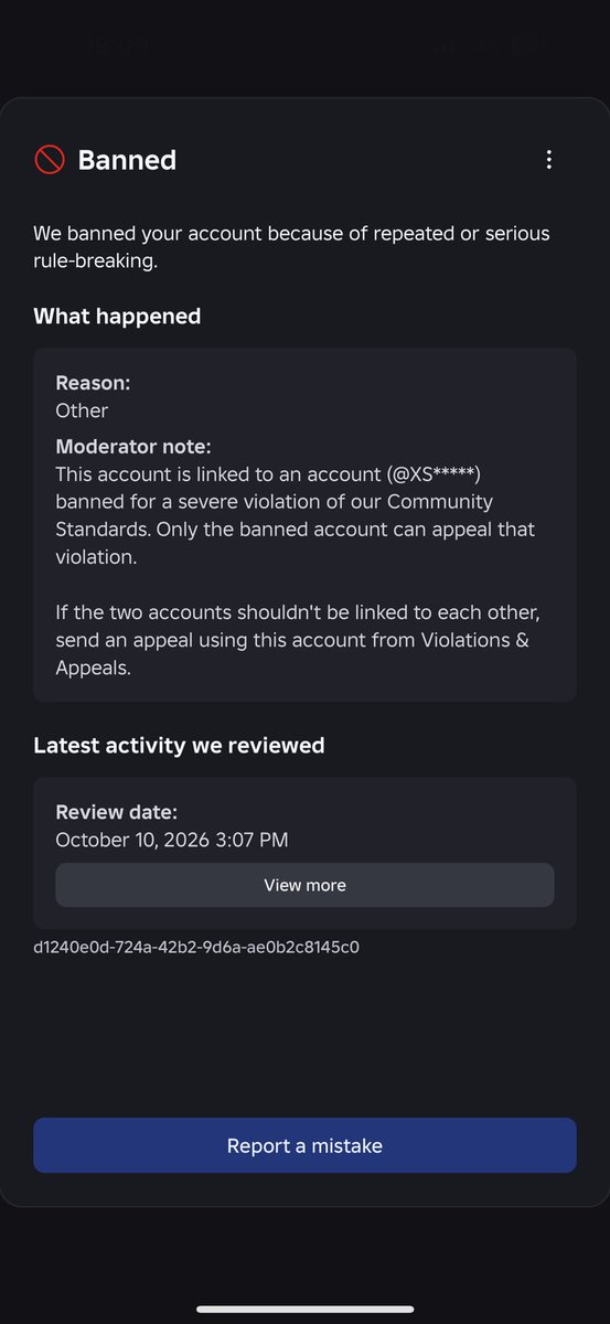 kyo1x11's tweet photo. My main account got false banned for being associated to a different account. This account is linked to the email that a hacker put on my account from before and now I am basically being punished for it.

If anyone can help me that will be much appreciated.
#robloxdev #RobloxDev https://t.co/cReRXqhsqs