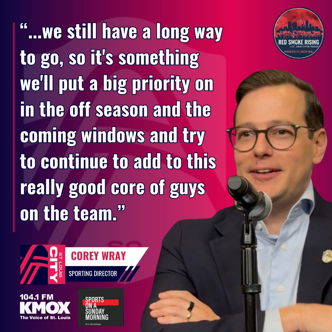 j_clem's tweet photo. #AllForCITY Sporting Director Corey Wray joined @Ackerman1120 on KMOX this morning. Here's what he had to say about the depth of the team coming into focus in recent league matches. https://t.co/uE6La46z2P
