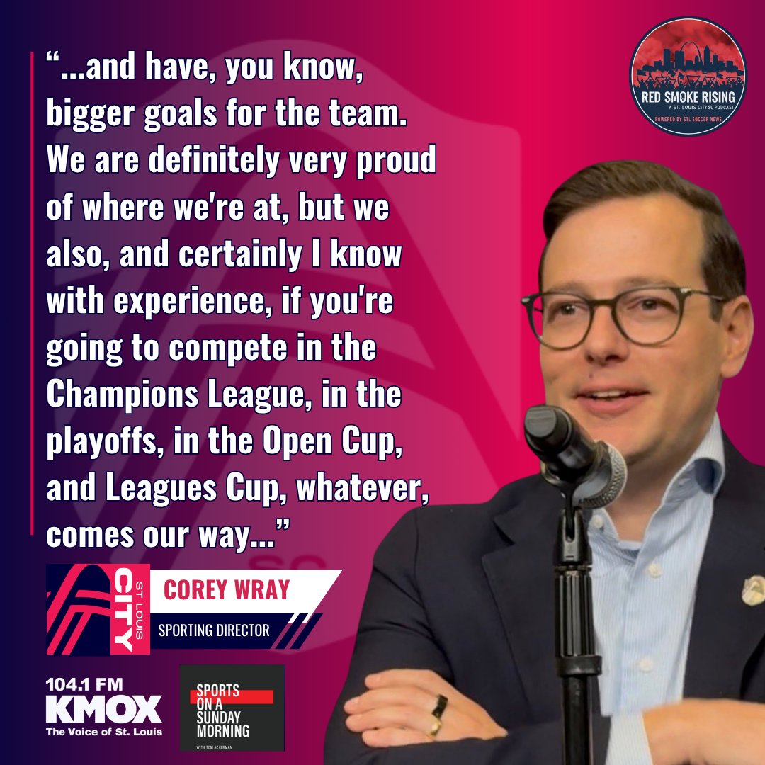 j_clem's tweet photo. #AllForCITY Sporting Director Corey Wray joined @Ackerman1120 on KMOX this morning. Here's what he had to say about the depth of the team coming into focus in recent league matches. https://t.co/uE6La46z2P