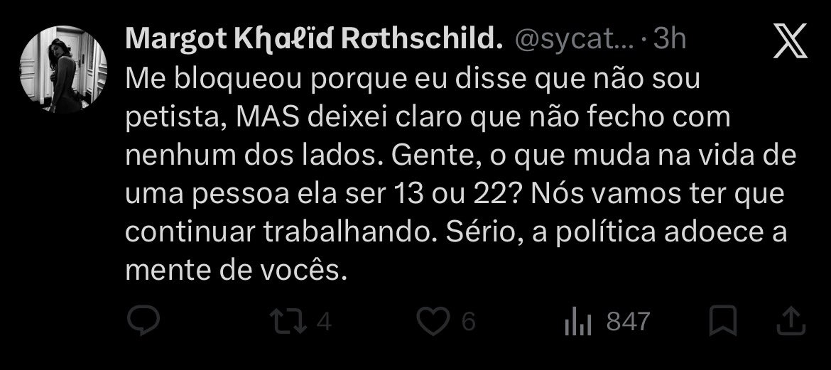 MORZOVs's tweet photo. Se você tem esse tipo de pensamento, antes de dizer que tanto faz, pesquisem sobre ambos os candidatos, suas propostas, seus históricos e as consequências de suas decisões para o país. Política não deixa de afetar nossas vidas só porque precisamos continuar trabalhando. https://t.co/gEQPxNPRsk