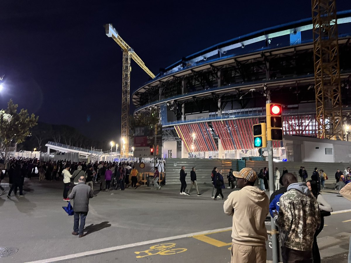 StockRetail's tweet photo. In Barcelona for work and El Classico is happening, so I walked by camp Nou. Crazy crowds and energy! https://t.co/vLkCQW6pj4