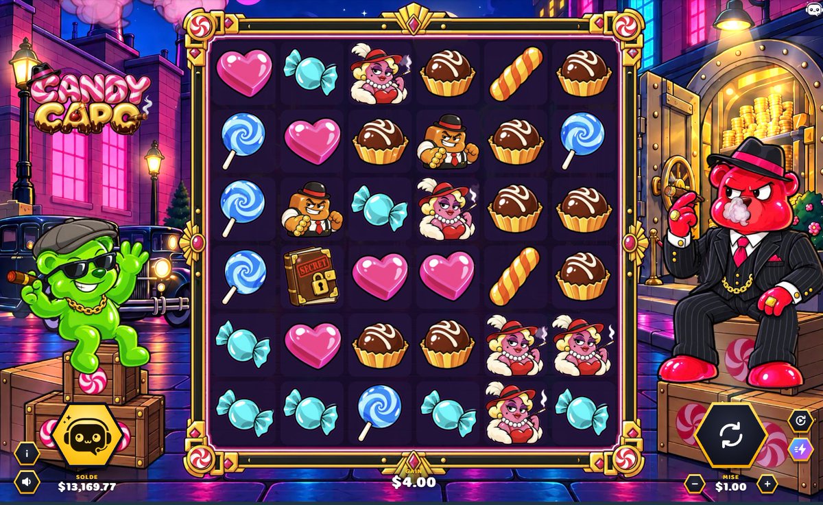 ChattyGames_'s tweet photo. 🍬🔫 NEW SLOT: CANDY CAPO is live on Stake!

The latest Chatty Labs gem just dropped, and we're celebrating with €50 up for grabs 💸

❤️ Like this tweet to enter
🔁 RT for extra luck

Winner drawn in 48h 🍀

GOOOOO👉 https://t.co/1tP3u0Qe99 https://t.co/A0sa1HLEQN