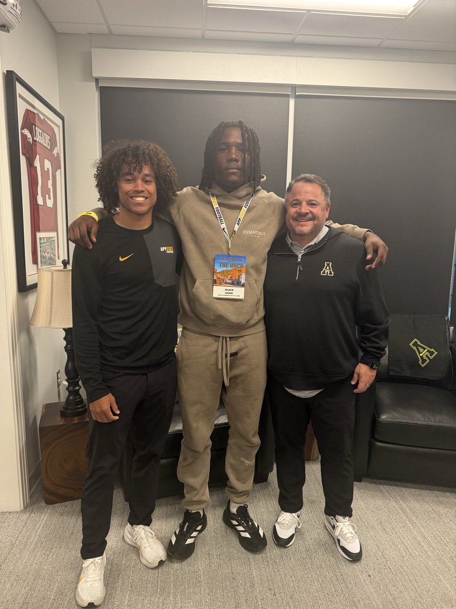 DukeD0w's tweet photo. Beyond thankful  to receive an offer from @AppState_FB after a conversation with @Dowell_Loggains  and @Coach_Shak  #GoApp 
 @AveryBeanFB @CamdenDietz @WestonScambler @T_Zielenske5 @CoachKHiggins @CoachDeGraf23 @Ryanhuff21 @CoachRobertNunn @evemariepetro 
#TOGETHER
@1BLancaster @CoachLockDL @FBCoachSeidel @KalebBaker90 @JG2F0 @pepman704 @JMR_FBRecruits @PrepRedzoneNC @RivalsHS @AnnaH247 @ChadSimmons_
