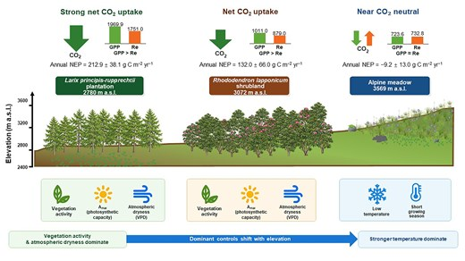 JPlantEcol's tweet photo. 【🎉Latest accepted article】
Carbon sink strength and its environmental controls in ecosystems along an #elevationalgradient in dryland mountains
#eddycovariance | #netecosystemproductivity | #environmentaldrivers
@iLZU1909 @MaximumAcademic
https://t.co/AaTPoKfINh https://t.co/J20iSTHv65