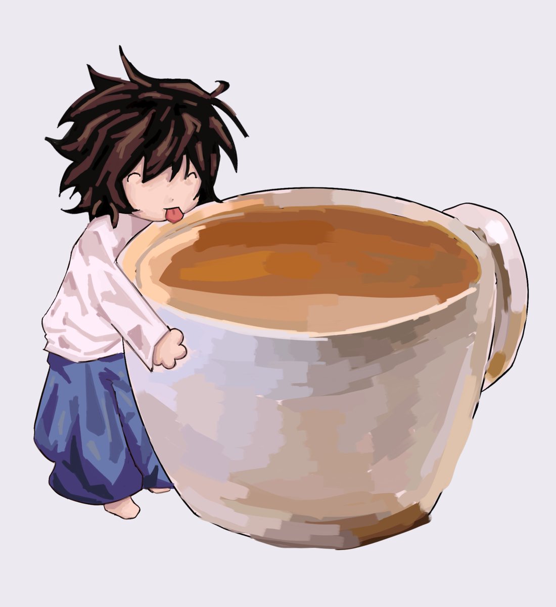 Kaihosmth's tweet photo. awwww awww silly L that cup is to big for you
#DeathNote #llawliet #art #FYP https://t.co/ykcenT3UQl
