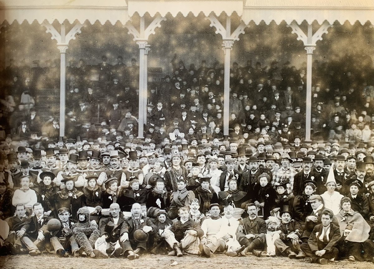 Primetimeperry's tweet photo. Vintage Villa

I love to post about our history and this photo fascinates me. Ft in the book the first 150 years.
Villa vs Theatricals was a charity fixture that was played for several years at Perry Barr. Look at some of the characters and Villa players wearing top hats🎩

#AVFC https://t.co/yZVDpLUi6I