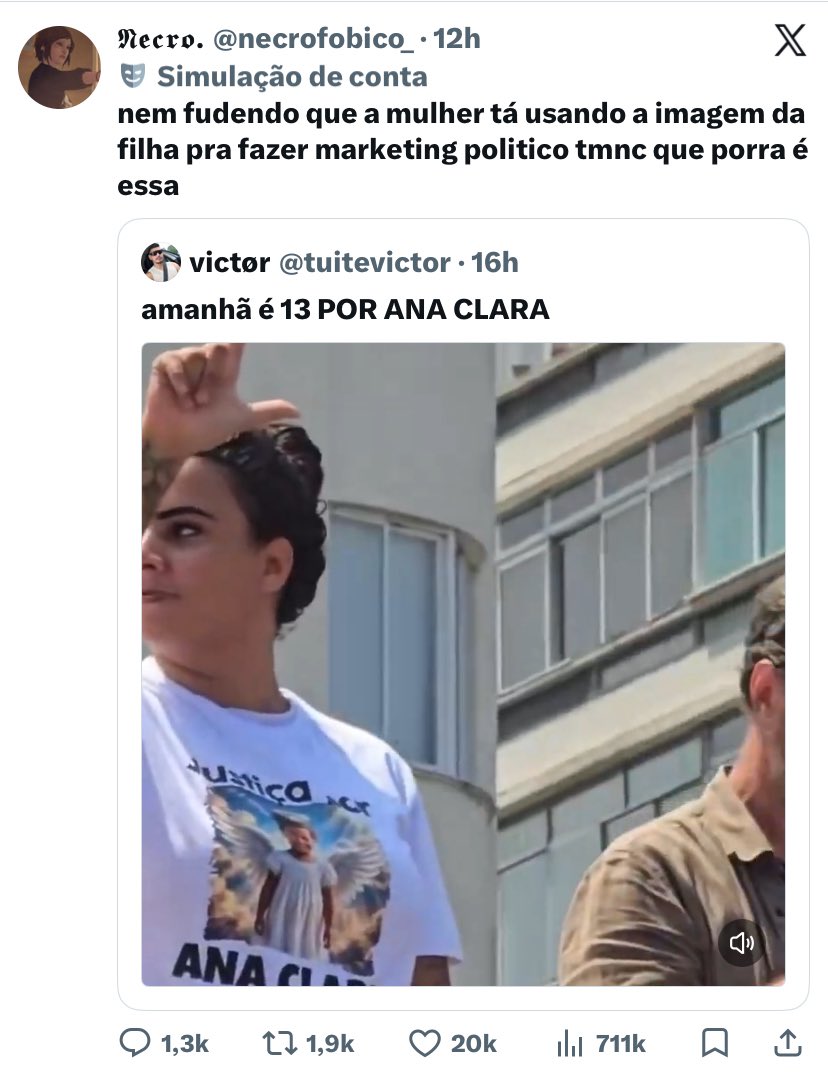 pantaloninha's tweet photo. “MARKETING POLITICO” ISSO EH A PORRA DE UMA MANIFESTAÇÃO CONTRA O PRESIDENTE QUE ADVOGOU O ASSASSINO DA FILHA DELA CARALHO https://t.co/7u47kXPtkk