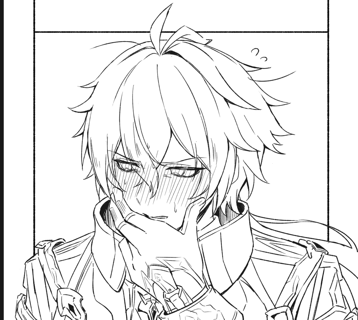 penpen_1029's tweet photo. 公式で見れない顔を描くのが二次創作(と言い聞かせる) https://t.co/xDPPrbGZZs