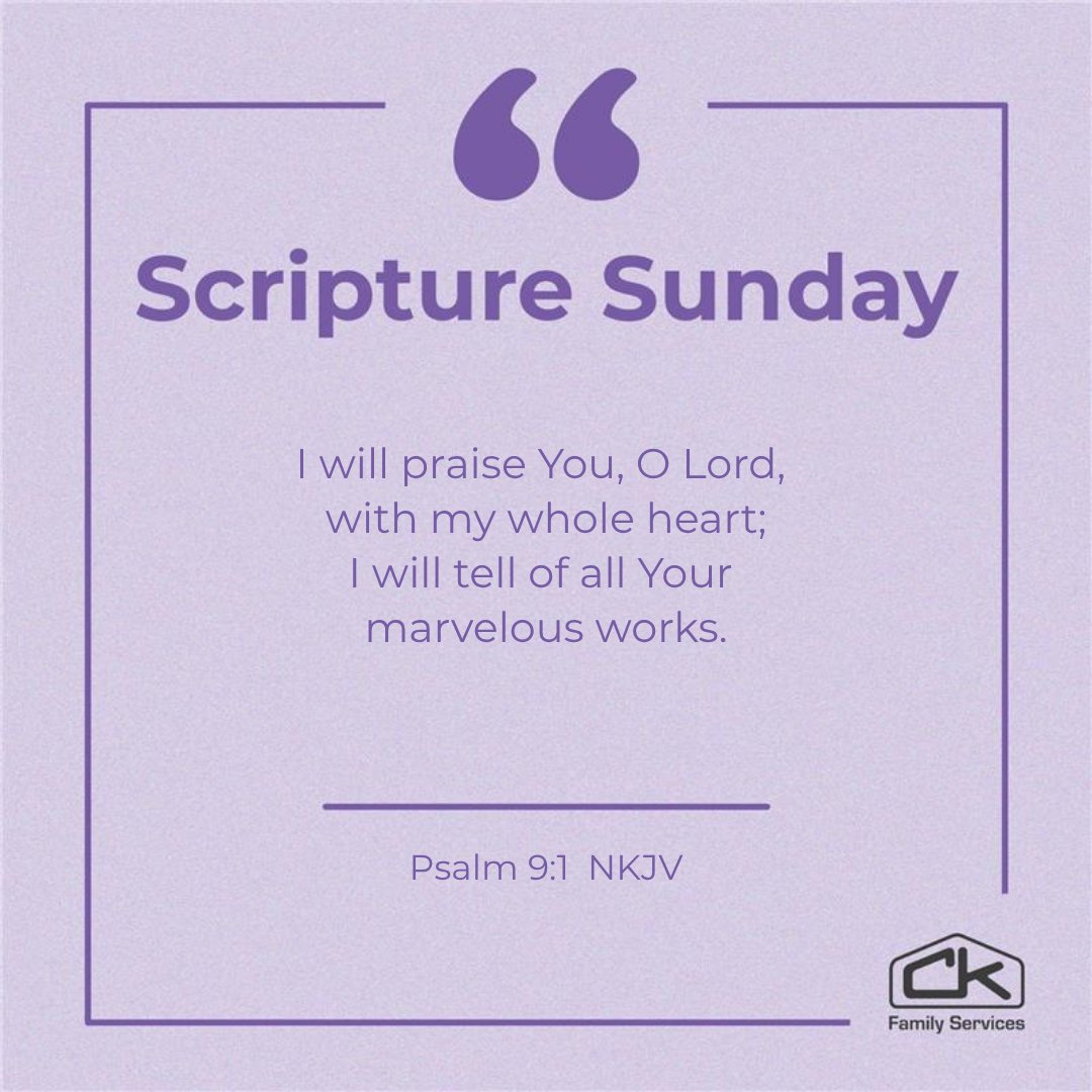 CKFamServices's tweet photo. God is faithful and worth of our praise! ๐ฃ
#ScriptureSunday #Psalm91 #PraiseHim https://t.co/jUfrqkNlcj