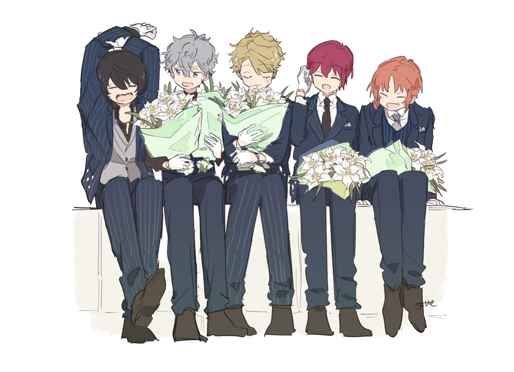 SUKEkn's tweet photo. Knights 2nd シングル発売㊗️10周年
💐💐💐💐💐
おめでとう！大好き！！！！！ https://t.co/DxQxCwuXIX