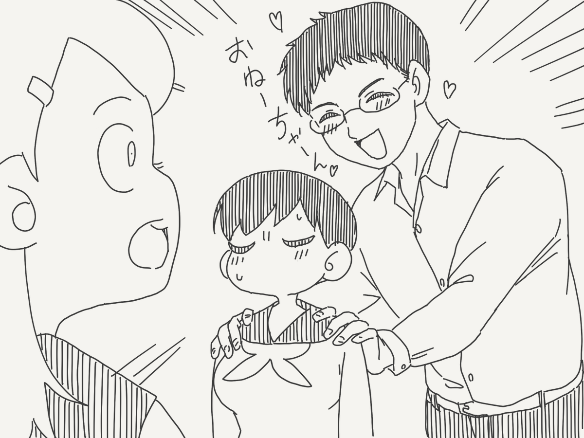 horideiyasumi's tweet photo. 苦労してそうな絵です。 https://t.co/61SwYk8lhY