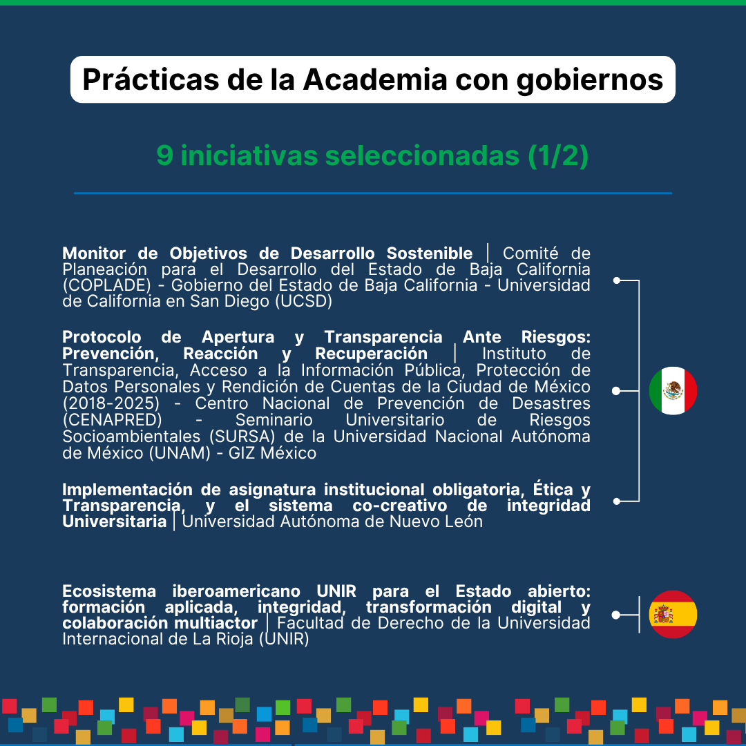 cepal_onu's tweet photo. Conoce las 1️⃣5️⃣ buenas prácticas seleccionadas en la III Edición de Reconocimiento a las Buenas Prácticas Académicas en #EstadoAbierto e impacto en los #ODS🌱

Impulsado por @RAGA_Int y @cepal_onu 🏛️

🗺️ El camino recorrido:
1️⃣ Convocatoria abierta para identificar experiencias en Iberoamérica.
2️⃣ Evaluación rigurosa a cargo de un jurado regional especialista.
3️⃣ Selección de las 15 iniciativas destacadas en 3 categorías. 

📝 Criterios clave de evaluación:
✅ Relevancia y pertinencia en #EstadoAbierto
✅ Contribución clara a los #ODS
✅ Innovación, adaptación al contexto e impacto
✅ Replicabilidad y difusión

🎉 Entrega de reconocimientos:
🗓️ 28 octubre | 17h30 (CDMX)
📍 @UNAM_MX🇲🇽
El evento se realizará durante el III Congreso Internacional de Estado Abierto y Gobernanza (@CIEstadoAbierto)

👩🏻‍💻Inscríbete en el Congreso y asiste al evento de reconocimiento: https://t.co/PSfhVNFRmo 

➡️ Desliza y conoce las iniciativas seleccionadas por categoría y país.
