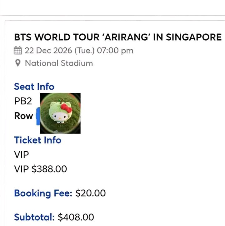 pedimgeni's tweet photo. WTS WTS BTS Arirang in SG 🇸🇬
22 December 

VIP 2 tickets 

PB2 Row 17 

PB5 Row 2#bts #방탄소년단 #btsarmy #army #btsinsg #btsinsingapore #singapore #sg #kpop #kpopsingapore #btsconcert #btslive #btsworldtour #btsfan #btsfans #btsforever #borahae #purpleyou #bangtan #jin #suga https://t.co/o3rSfuqUbC