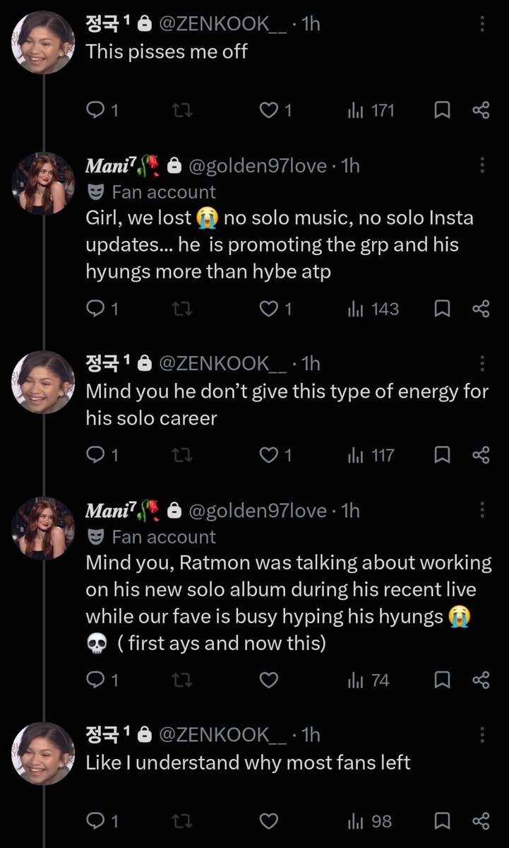 S3NTR0Pe's tweet photo. @AhviTete_ If someone is insulting Tae, it only means they’re either jealous or bitter that he’s getting more love and doing better than their fave. jjks are insecure af; even they’re tired of their own fave. 😭 https://t.co/xt60fCdnkh