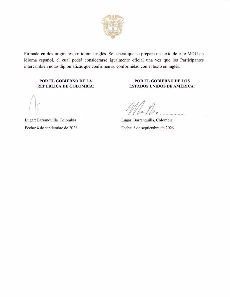 ElizbethCristi7's tweet photo. 🚨🇨🇴 ¡12.959.542 VOTARON POR ABELARDO Y AHORA COLOMBIA EXIGE EXPLICACIONES!

¿Votaron para defender la soberanía nacional y ahora tenemos que preguntarnos qué se negoció con Estados Unidos sobre nuestros recursos estratégicos?

El 8 de septiembre, en Barranquilla, se firmó un marco de cooperación minera con Washington que enciende las alarmas y plantea preguntas que Abelardo debe responder.

🔴 PRIORIDAD PARA EE. UU.: Colombia contempla notificar previamente a Washington sobre determinadas oportunidades de inversión en minerales críticos. ¿Por qué y bajo qué condiciones?

🔴 NUESTRO SUBSUELO EN LA MIRA: ambos países plantean cooperar en el mapeo geológico. ¿Qué información estratégica se compartirá y quién tendrá acceso a ella?

🔴 VÍA RÁPIDA PARA LA MINERÍA: el texto propone acelerar, simplificar o desregular permisos para explotar y procesar minerales críticos. ¿Qué pasará con las garantías ambientales y las comunidades?

🔴 ¿QUIÉN SALE GANANDO?: se proyectan mecanismos de financiación e inversión para desarrollar proyectos mineros. ¿Qué beneficios concretos recibirá Colombia?

Abelardo debe dar la cara y explicar qué gana Colombia y qué riesgos asume. La soberanía nacional no puede quedar en segundo plano frente a los intereses económicos de ninguna potencia extranjera.
