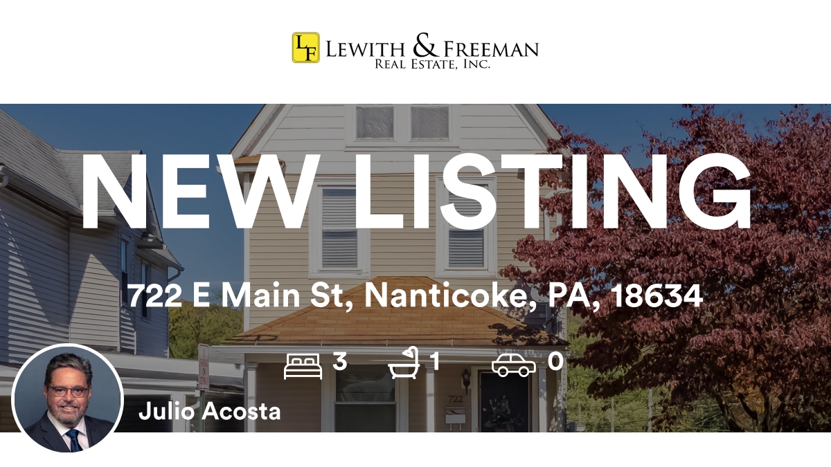 LewithFreeman's tweet photo. 🛌 3 🛀 1
📍 722 E Main St, Nanticoke, PA, 18634

Our agent’s latest listing on RateMyAgent
(PA) RS276545
https://t.co/mIX3YEVsnJ

...
#ratemyagent #realestate https://t.co/Ri05nZcYQW