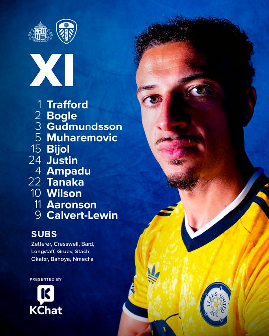 LeedsFansCol's tweet photo. Sin Elvedi y con la banca justa por alguna lesión de última hora, pero esto es lo que hay.

Hoy toca apretar los dientes, dejar la piel en la cancha y traer los 3 puntos como sea. ¡VAMOS! ⚪🟡🔵🔥

#LUFC #ALAW https://t.co/aL189GDj5J