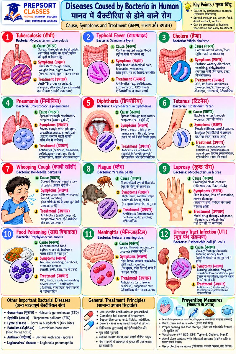 SachinMudg56786's tweet photo. 👉//Diseases of Bacteria in Human Q/A &amp; MCQ//

-Science- 🧵📌

 #ScienceFacts #ScienceFiction #UPSC #bpsc #uppcs #rpsc  #SSC #ssccgl #APPSC #CGPSC #AppscJobNotification #mppsc #ukpsc #APSC #APPSC #OPSC #KPSC #GPSC #JPSC  #TPSC #TNPSC #tspsc #upssscwaitinglist #UPSSSC #upssscpet https://t.co/HugWlPLS49