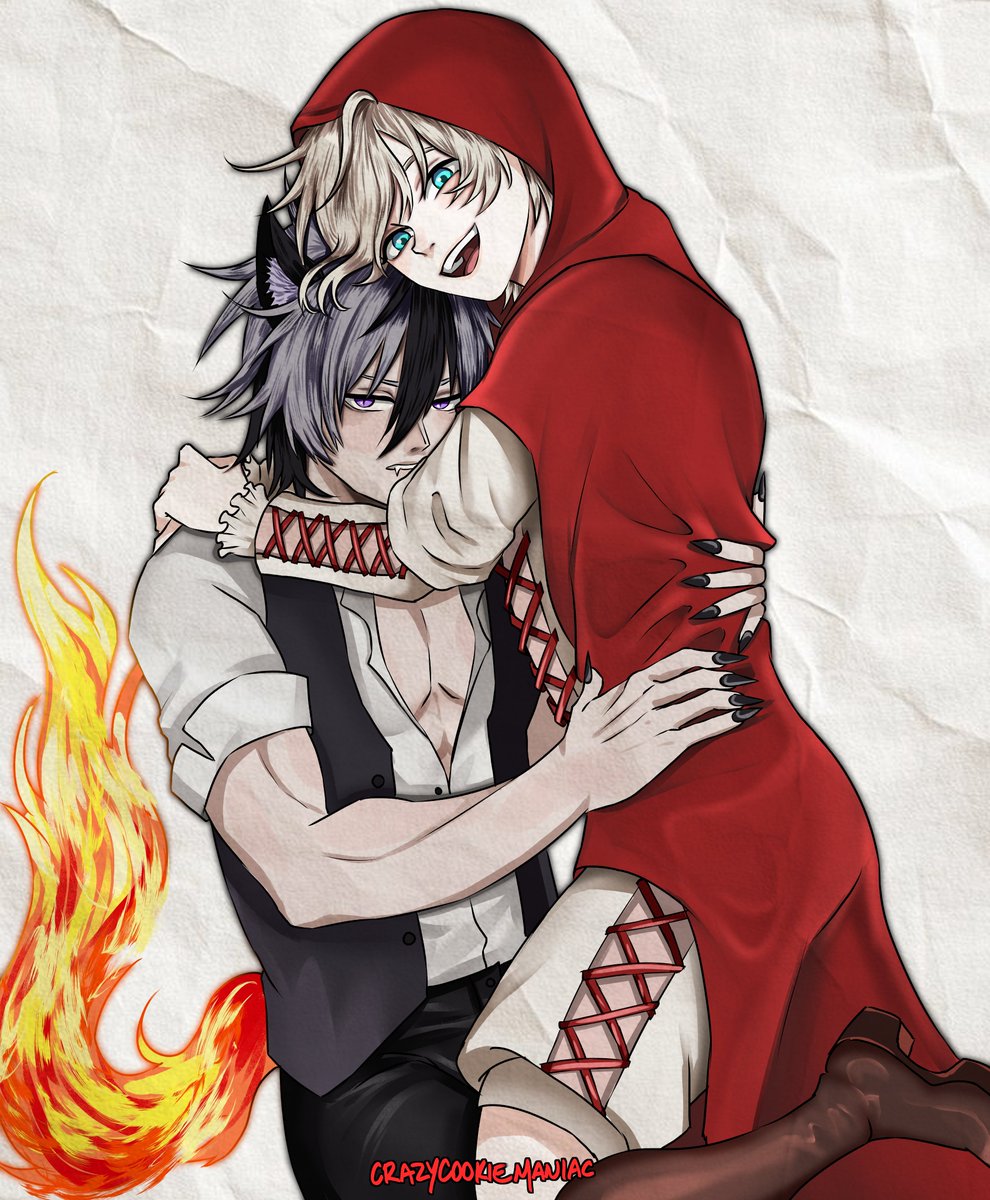 cookiecookecook's tweet photo. MagLuck x little red riding hood AU commission for @/jellyf11sh (Tumblr)!! I had so much fun with this one!

Commissions are open! DM me for info or check pinned post!

#magluck #lugna #magnaswing #luckvoltia #blackclover https://t.co/3VEODpFOzy