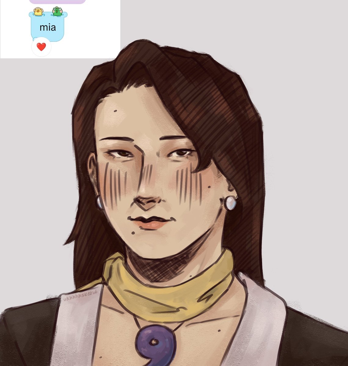uhhhhsketch's tweet photo. i love my mutuals sm😭
"what fictional character do i remind you of?"
 (3/5) 
(sep 7th 2026) 
#aceattorney #逆転裁判 #dickgumshoe #miafey #emaskye #phoenixwright https://t.co/OYWtUCF47T