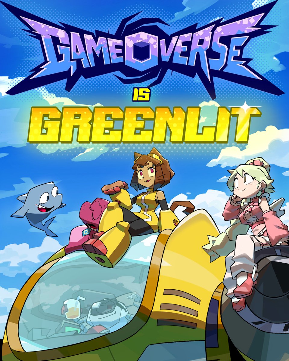 TheCartoonBase's tweet photo. Official poster for ‘GAMEOVERSE’ Season 1 being greenlit.

The season will consist of 8 episodes. https://t.co/aWsHSMTFS3