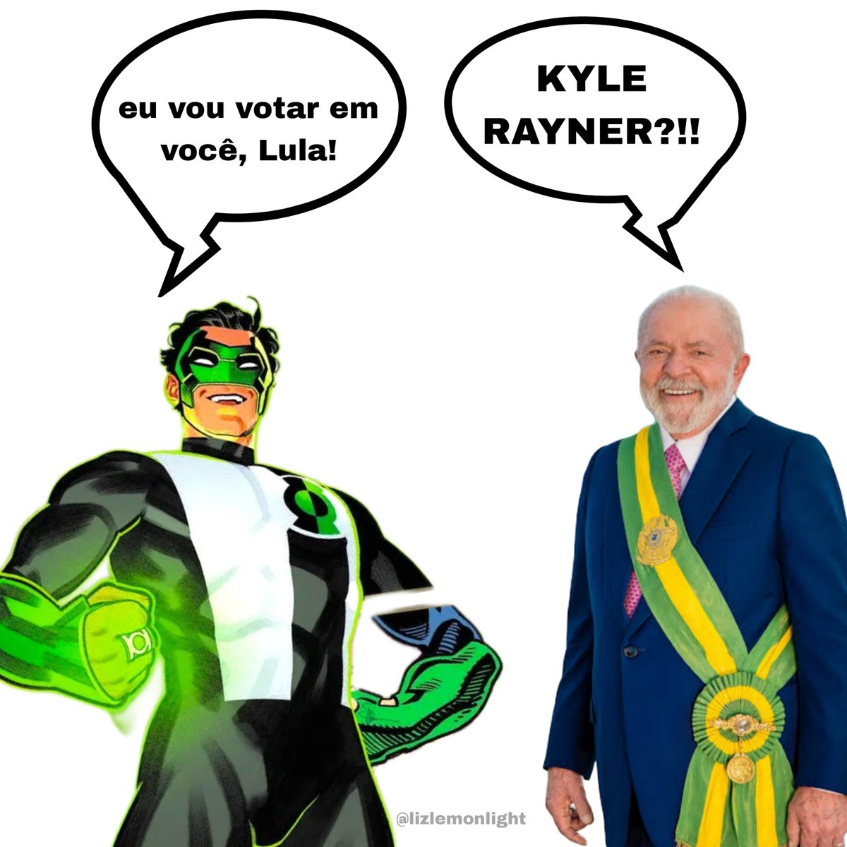 LizLemonLight's tweet photo. Herois Verdes vão votar no Lula! https://t.co/6difFNz2fH