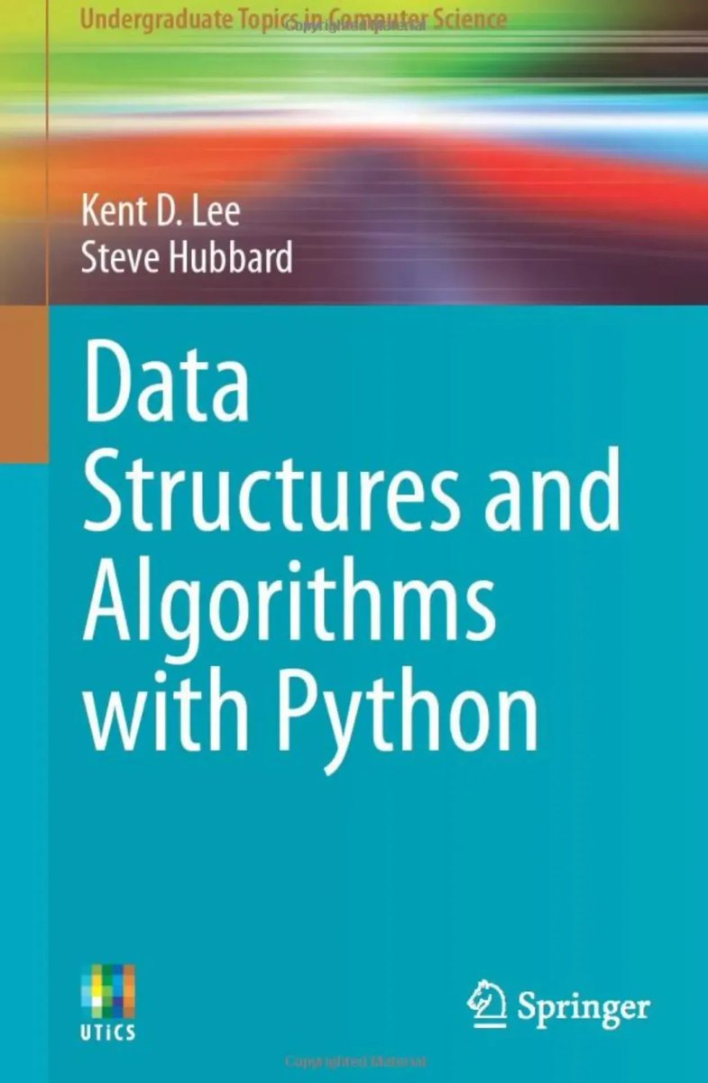 gp_pulipaka's tweet photo. Data Structures and Algorithms in Python. #BigData #Analytics #DataScience #AI #MachineLearning #IoT #IIoT #RStats #TensorFlow #Java #JavaScript #ReactJS #CloudComputing #Serverless #DataScientist #Linux #Books #Programming #Coding #100DaysofCode
https://t.co/TX2DWluURg https://t.co/w39YxThhkB