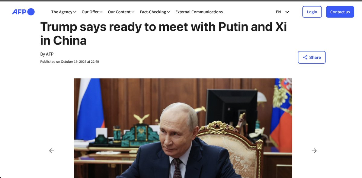iamofficialdev's tweet photo. If this actually happens, it could be one of the most significant diplomatic meetings of the year.

Three major powers at one table, with Ukraine, nuclear security and global stability potentially on the agenda.

Preparations are reportedly underway, but let's see if all three governments formally confirm it.
