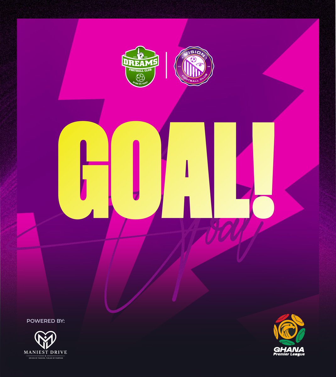 vfootballclub's tweet photo. ⏱️26” GOOALLL. Sherif Mohammed grabs his second of the game!
Dreams 0️⃣ - 3️⃣ Vision
#VFC |#GPLMW8 | #DreamsVision https://t.co/IW0qfm5toK