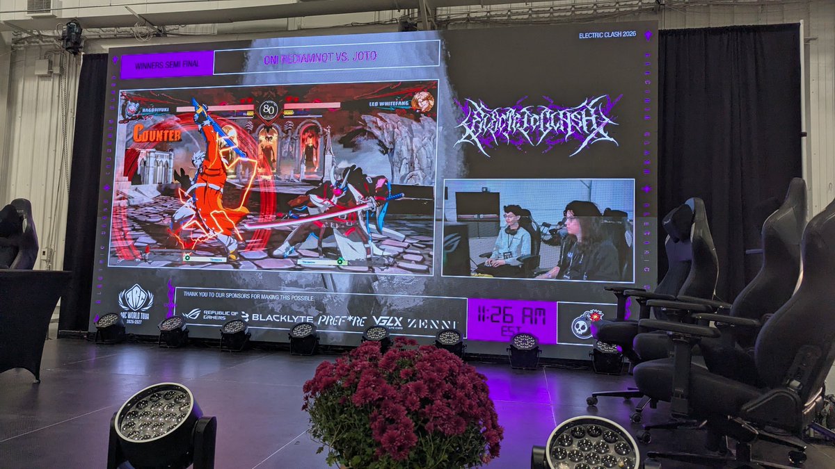 MufausaThe3rd's tweet photo. We are live with Top 8 of #GGST at #ElectricClash2026 @Incendium_GG

ttv/incendiumgaming https://t.co/Vz11W61Wae