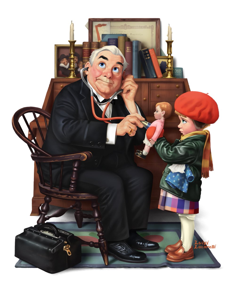 LuigiL1985's tweet photo. Doctor and Doll Tribute ⭐️

Still one of my favorites! Norman Rockwell is a huge inspiration for me, doing this made me respect his work even more :) https://t.co/Gdsws9qogR
