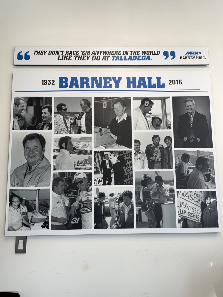 I think of Barney a lot… but especially when we come to @TALLADEGA ...