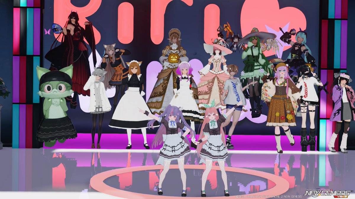 ririan_game's tweet photo. 今日はなんとりりまいが加入しているチーム主催のライブイベントでした～✨️
そうです…りりまいソロライブ❣
凄く大変だったけど凄く楽しかった～～ヽ(=´▽`=)ﾉ
スタッフのみんな、来てくれたみんな、あらためて
本当にありがとう～❣
#PSO2NGS_SS 
#アルカディア・フローラ
#ふたりはりりまい https://t.co/EhossCmIFC
