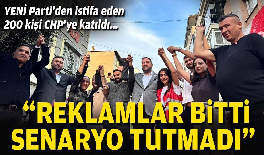egede_sonsoz's tweet photo. YENİ Parti'den istifa eden 200 kişi CHP'ye katıldı... "Reklamlar bitti, senaryo tutmadı!" https://t.co/GwT3ANpB2E 
@utkugumrukcu https://t.co/AYUkIhC0bS