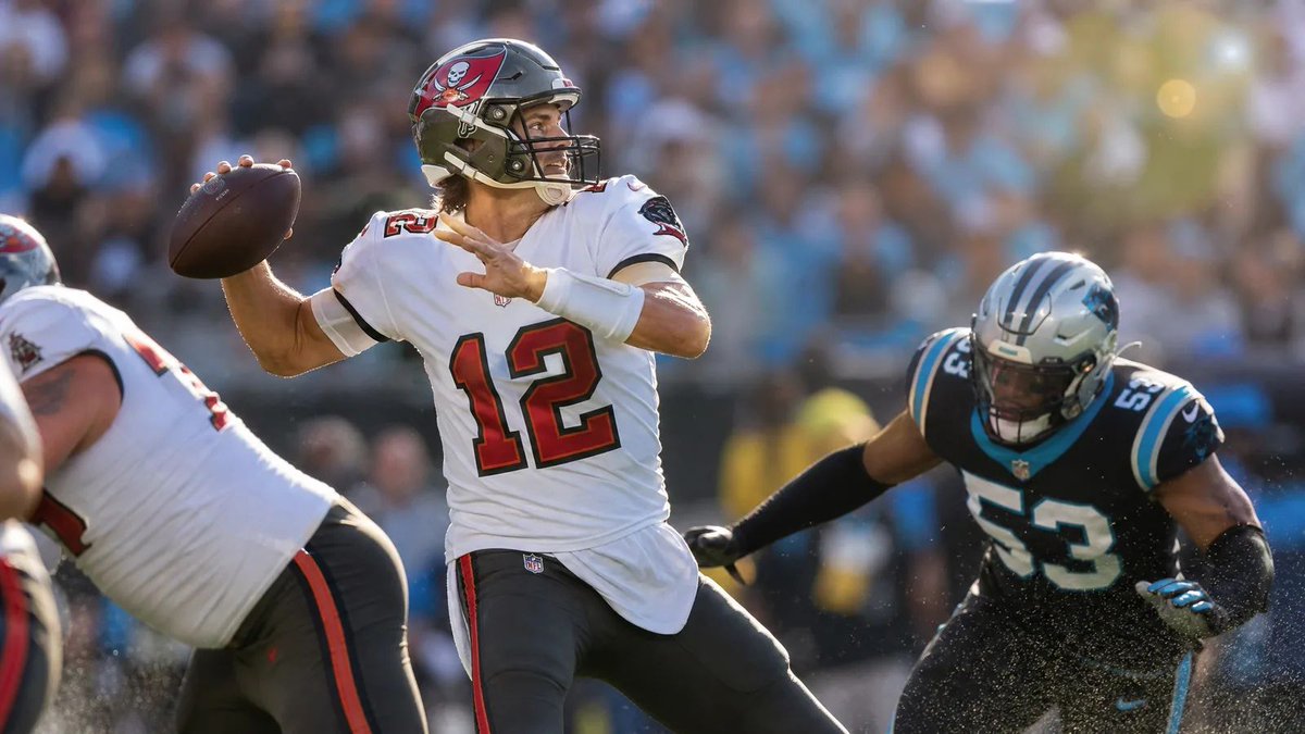 TruGritSportsCo's tweet photo. Carolina is -152 at home, and the ground game wears down Tampa Bay late. @Buccaneers @Panthers: Panthers 22-17.

https://t.co/YbjfedcGAo https://t.co/HxYxm39eZZ