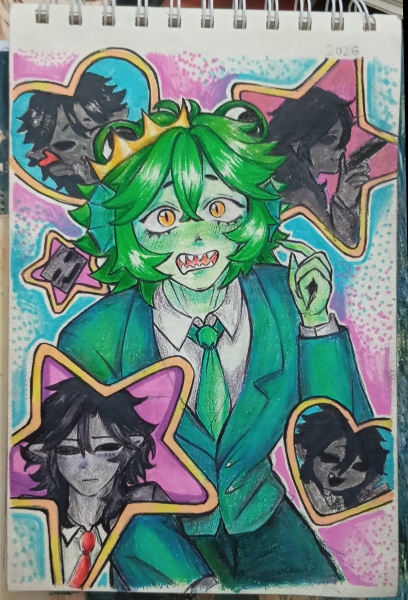 zyxoo_0567's tweet photo. Solo quiero mostrar mis dibujos  casi no pinto con colores quería probar🫠 #frox #froggygrox #fanart https://t.co/NIcwiWbI6Y