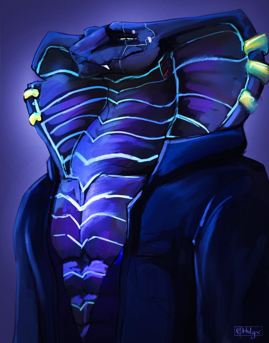 Orkalyx's tweet photo. Cyberpunk Snake OC
His name is Vortex 👀

#cyberpunk https://t.co/TwEjKjeqX0