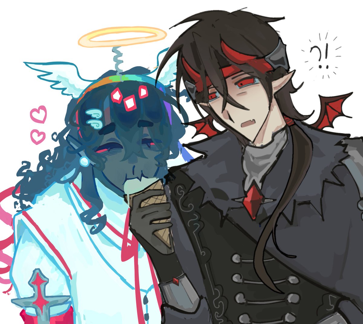 miloverinc's tweet photo. halloween devious duo!!! art collab with @yosgourt :333 #spokeisherefanart #deviousduo https://t.co/2VcjnH9S29