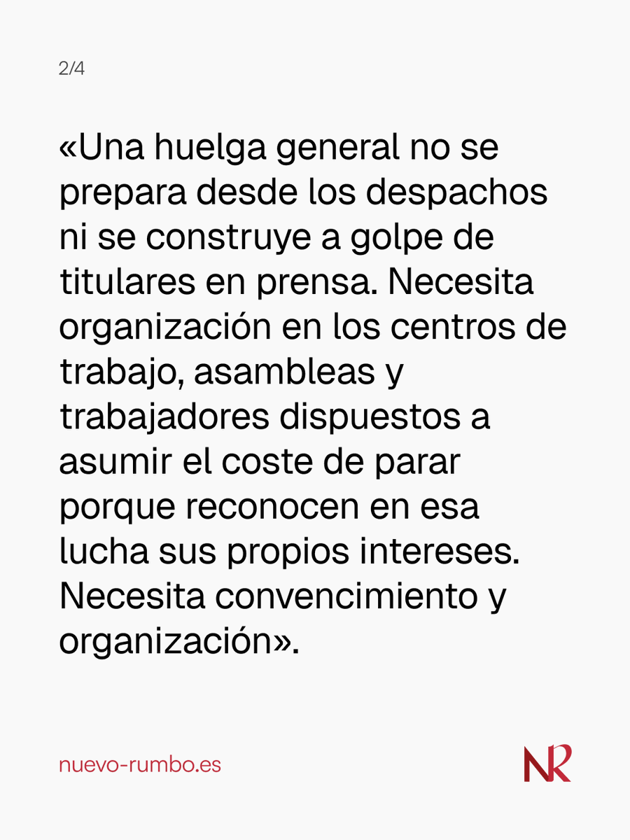 _NuevoRumbo_'s tweet photo. 🗞️ «Necesitamos recuperar la capacidad de luchar por nuestros intereses y de plantear una alternativa completa al poder de quienes viven de nuestro trabajo».

✍🏼 @GarciaAstor, sobre las movilizaciones por la vivienda, la huelga general y las elecciones.

https://t.co/7qtXBtWjhR https://t.co/nKTKJR4FNi
