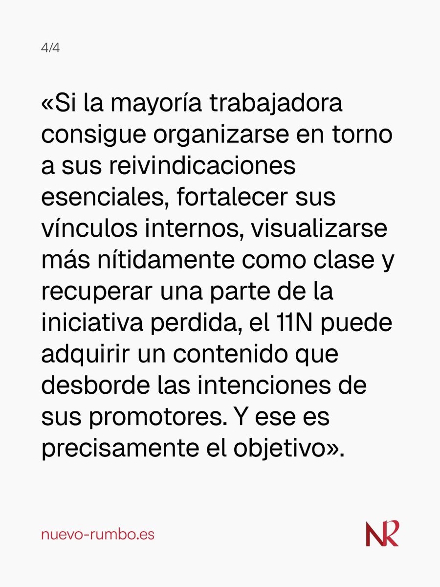 _NuevoRumbo_'s tweet photo. 🗞️ «Necesitamos recuperar la capacidad de luchar por nuestros intereses y de plantear una alternativa completa al poder de quienes viven de nuestro trabajo».

✍🏼 @GarciaAstor, sobre las movilizaciones por la vivienda, la huelga general y las elecciones.

https://t.co/7qtXBtWjhR https://t.co/nKTKJR4FNi