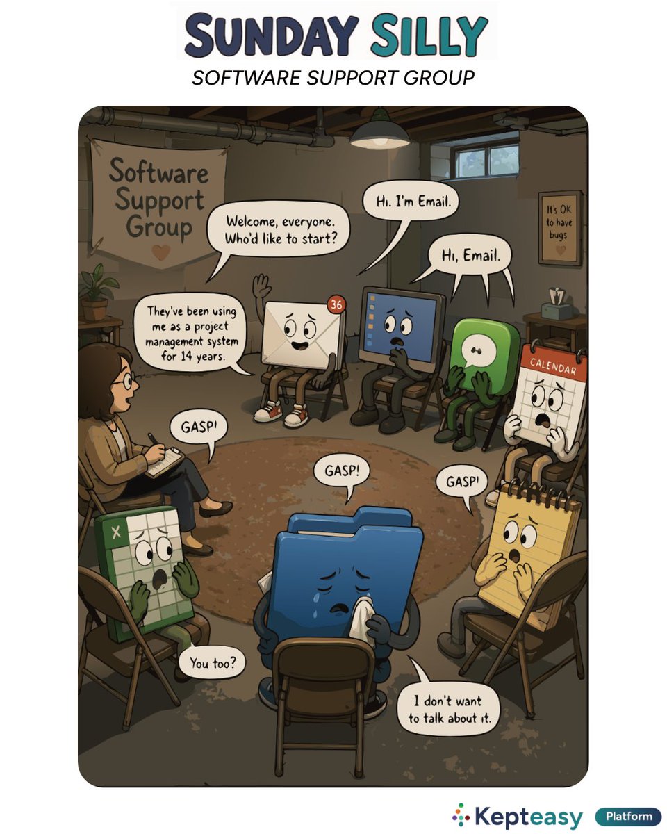 kepteasy's tweet photo. There are people who can help.
#SundaySilly #BusinessSoftware #ProjectManagement #ClientWork #AgencyLife #Kepteasy https://t.co/sxueHupexh