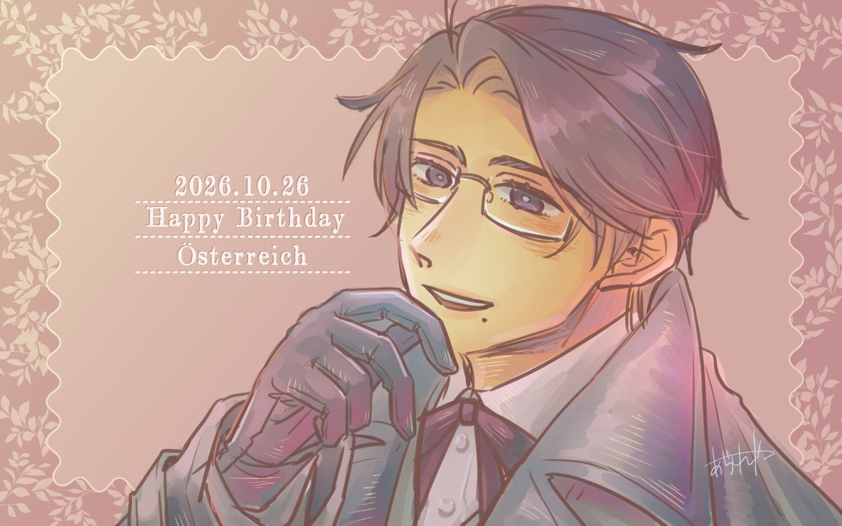 arare_ya's tweet photo. 親愛なるお貴族様、お誕生日おめでとうございます🇦🇹
#ローデリヒ生誕祭2026
#貴族生誕祭2026 https://t.co/H1AFT6r4nm
