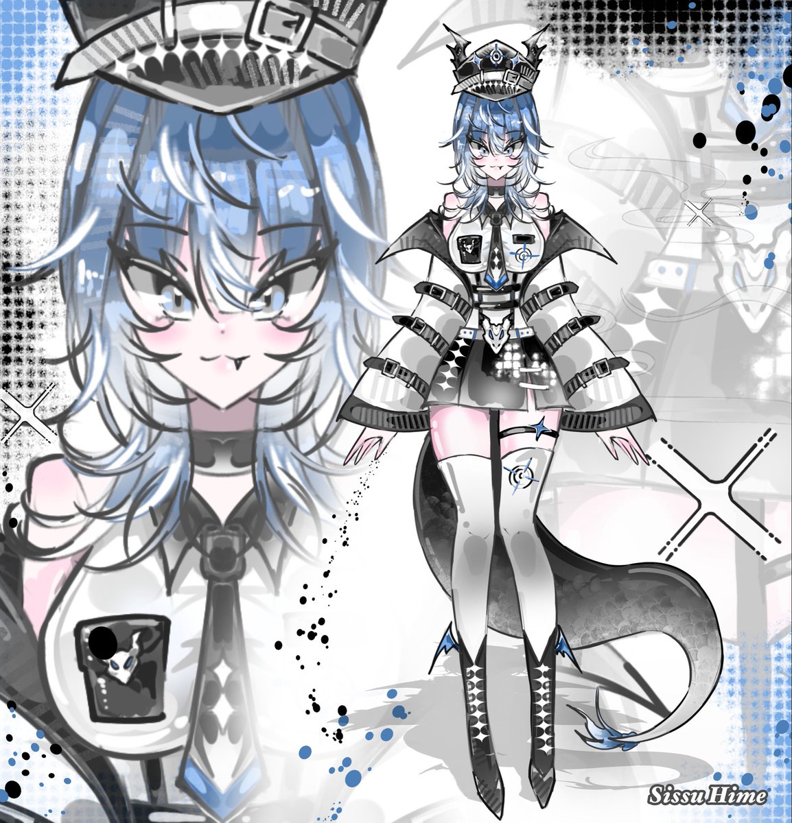 SissuHime's tweet photo. New adoptable ✨ Police Dragon girl 
In my Vgen : https://t.co/hoRmBbrqeu

#Vgen #adoptable #adoptableopen https://t.co/7AQAuIWK2N