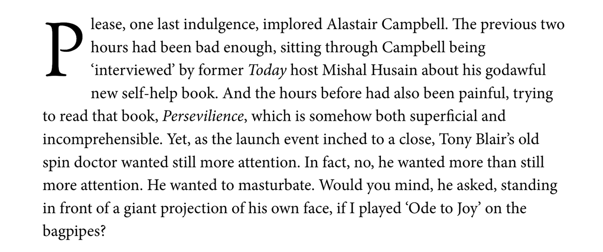 MaxJeffery_'s tweet photo. I went to the launch of Alastair Campbell’s new book... @spectator https://t.co/KqryKt1y4g