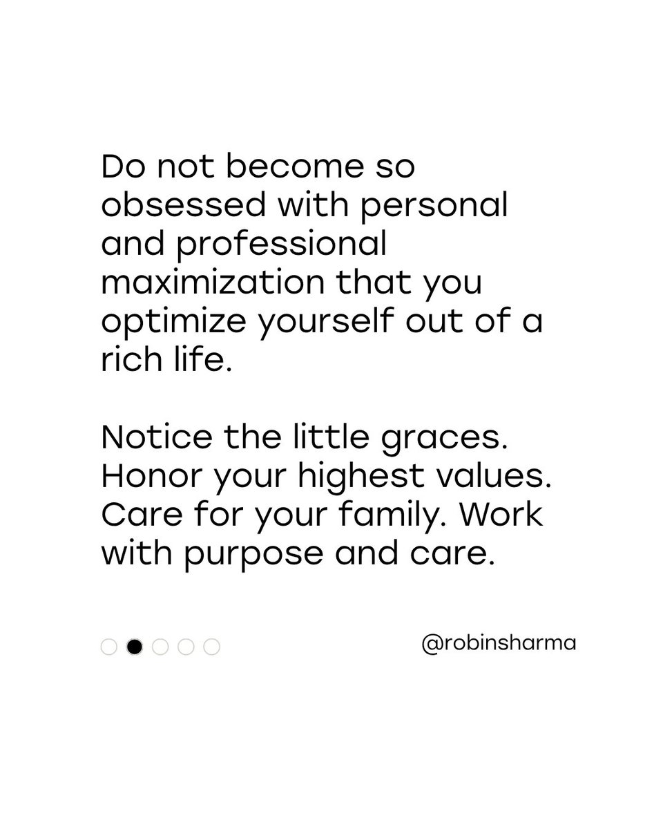 RobinSharma's tweet photo. Personal growth should help you live more deeply, not turn your life into an endless self-improvement project.

Read the books. Do the journaling. Practice the habits. Then take what you’ve learned into your work, your relationships and the way you serve others.

Wisdom is not merely what you know. It is what your days reveal.

SAVE this as a reminder to live your learning.

My upcoming book, The Robot and The Gardener, will be available worldwide in February. You can pre-order it now at the link in bio.