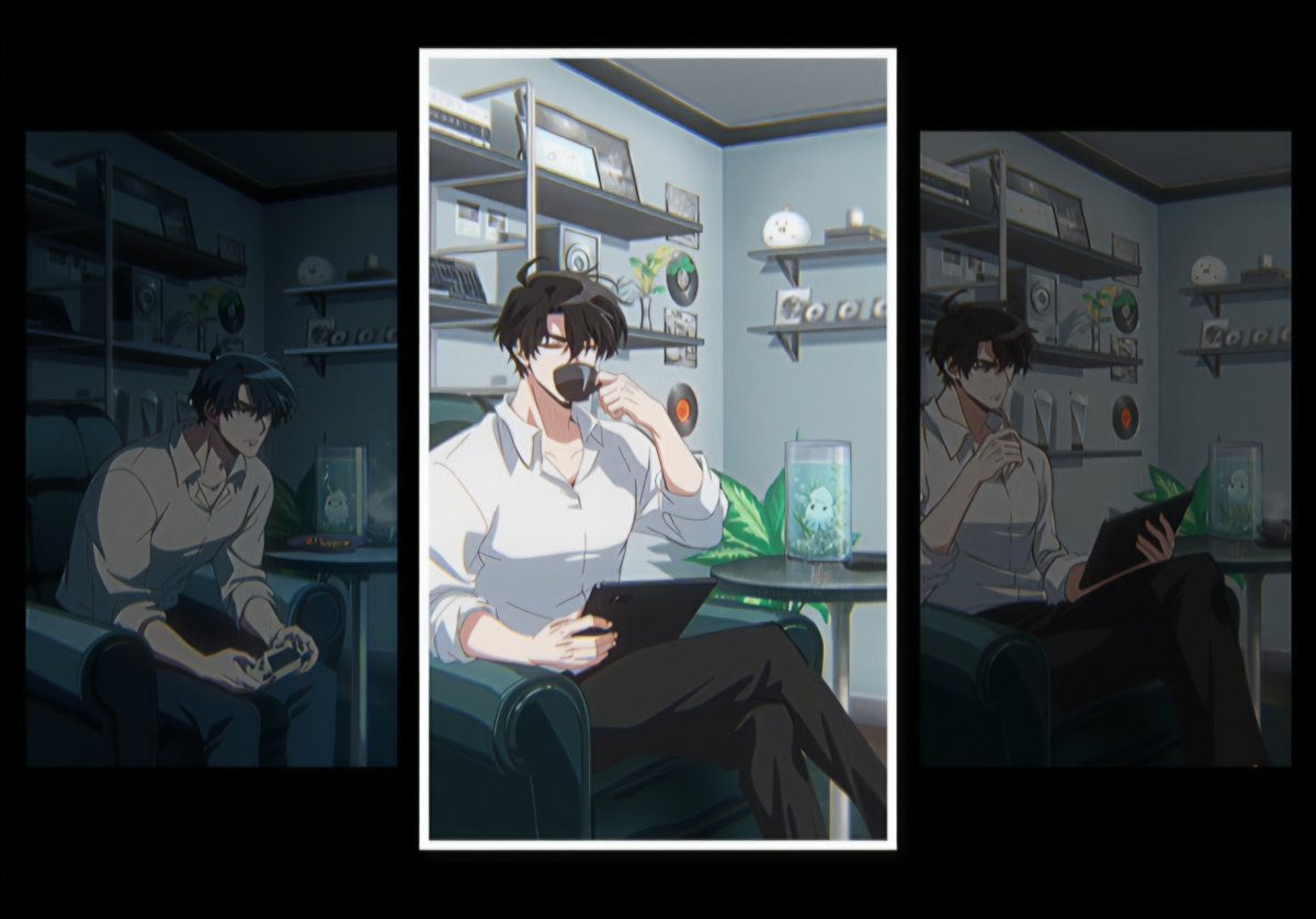 dkosalivation's tweet photo. I'll be the fun police idgaf. Yjh doesn't prefer wearing white, why would you put him in white? And his chest... Dude. It looks like he's wearing an ill fitting shirt over an ill fitting chest binder, please give his chest a better shape. That permafrown pisses me off to no end. https://t.co/v0ZUClrjtn